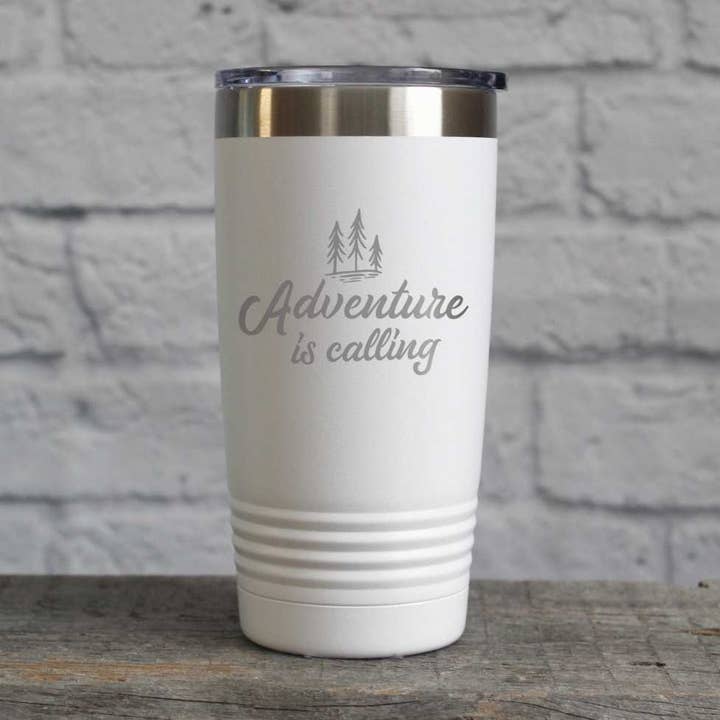 Adventure Is Calling Travel Mug for wholesale by Katie & Company