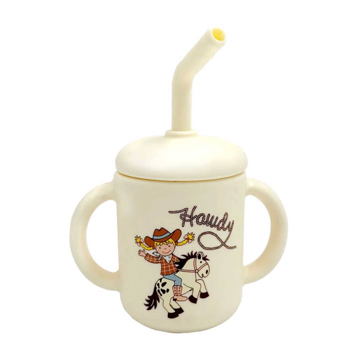 Fresh & Messy Sippy Cup | Howdy Cowgirl for wholesale by Ore’ Originals