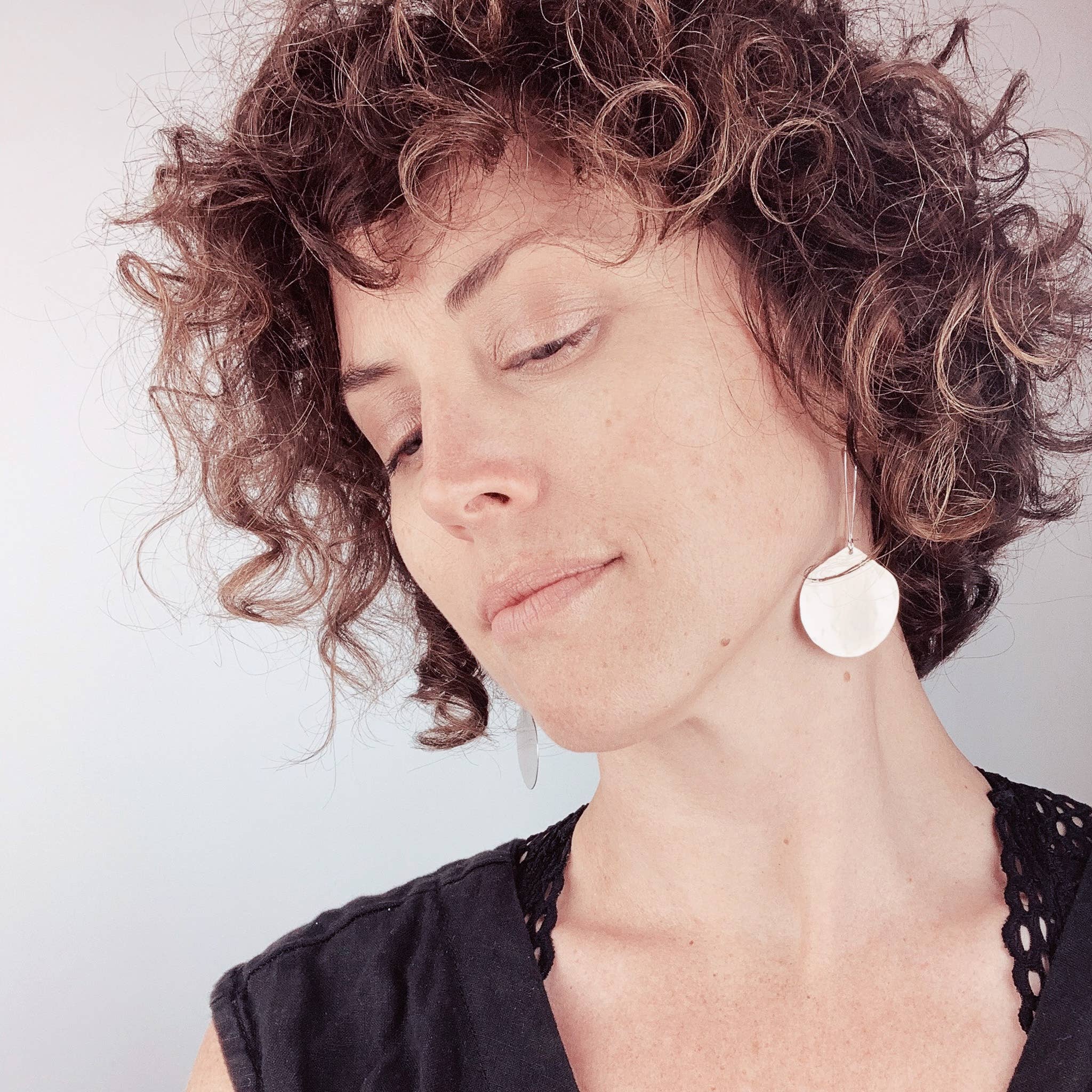 Cascadia Jewlery - Wholesale Dangle Earrings - Moon Drop Earrings - Nickel Silver6