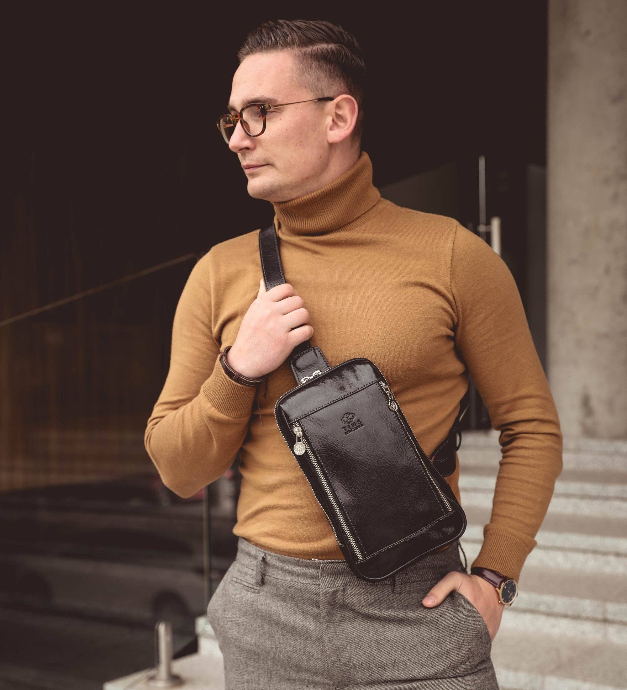 Time Resistance - Vendita all'ingrosso Borsa a tracolla - Uomo - Borsa a Tracolla in Pelle - Kim11