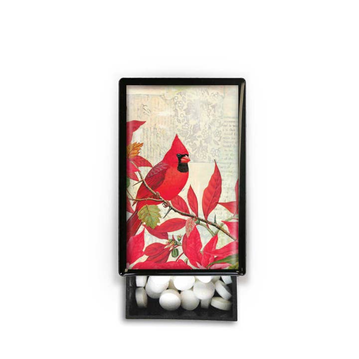 Lucy Lu Designs - Wholesale Matches - Cardinal Bird Winter Christmas Gift luck Holiday Slide Box1