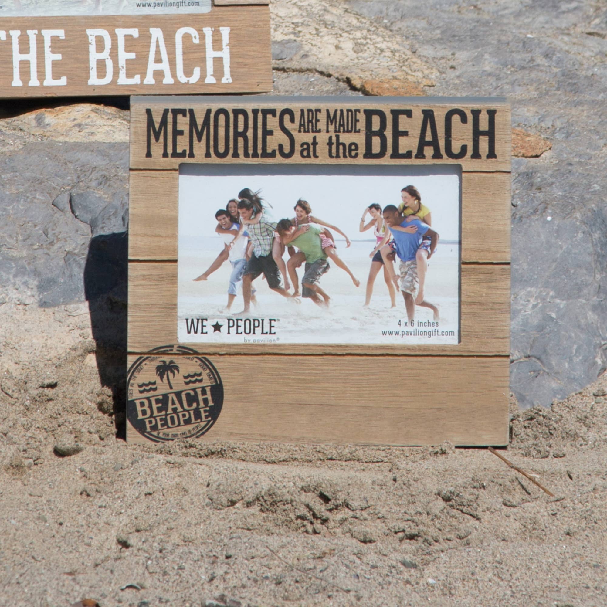 Pavilion - Vendita all'ingrosso Cornice portafoto - Beach People - Cornice da 16,5 x 19,45 cm (contiene foto 10,2 x 15,2 cm)1