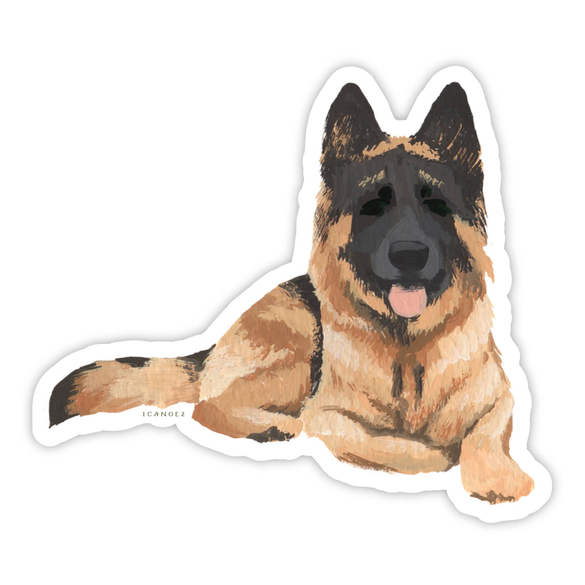 1canoe2 | One Canoe Two Paper Co. - Wholesale Sticker - German Shepherd Decal Sticker2