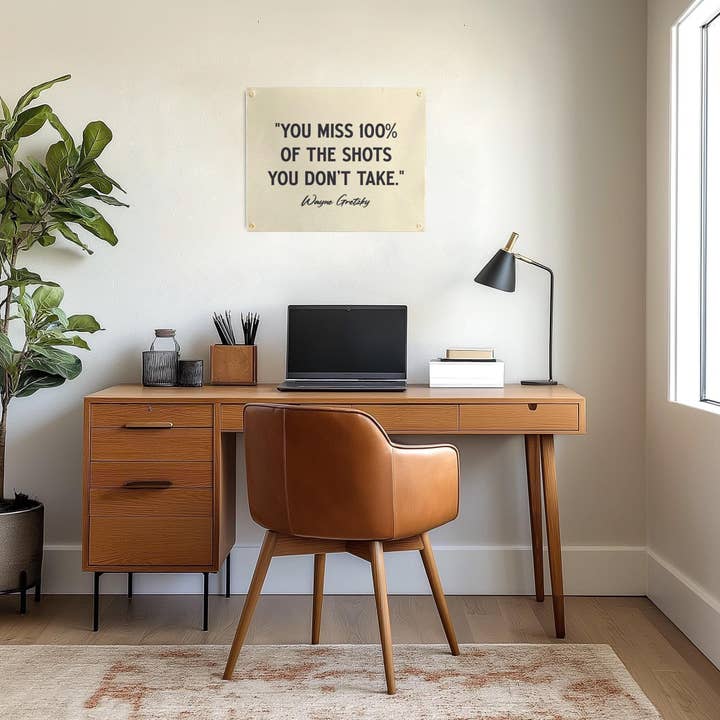 Vous manquez 100 % des photos que vous ne prenez pas — Felt Bannner pour la vente par Benoit's Design Co.