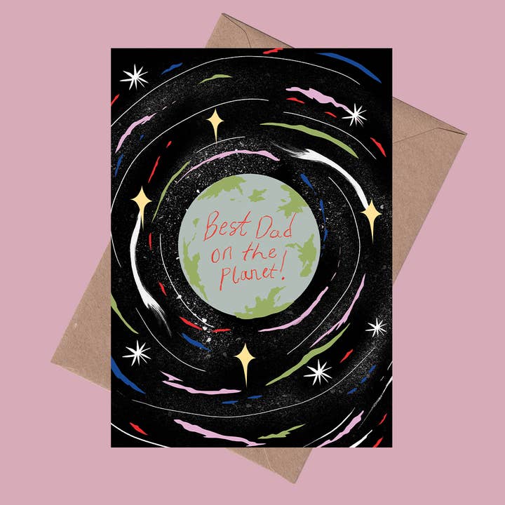 Space Dad Card | Father's Day | Dad Birthday Card for wholesale by Tomekah George