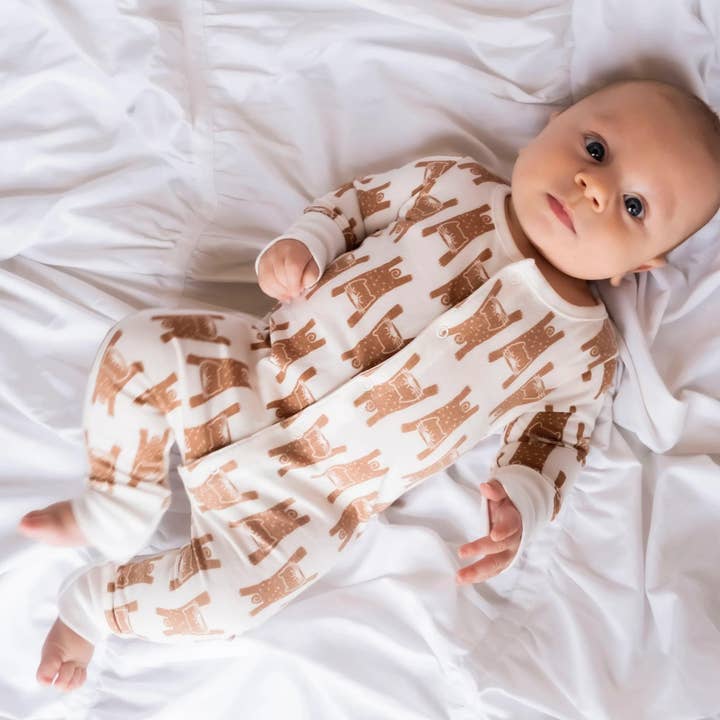 Tiger Bamboo-Pima Cotton | Baby Romper for wholesale by Melone