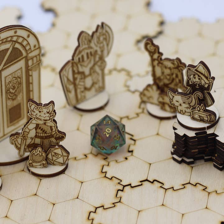 CorvidArts - Wholesale Board Game - Heros Tabletop Miniatures (Set of 12)2