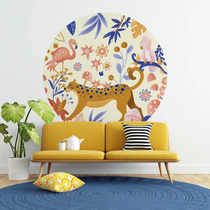 Wallpaper Circle - LEOPARD LAND - Animal Wallpaper for wholesale by Walloha