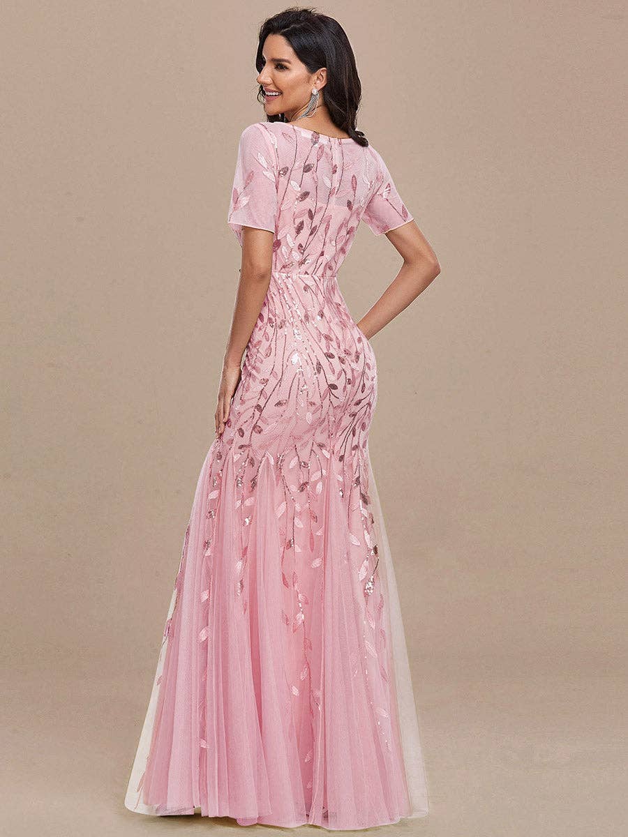 Ever-Pretty – wholesale Gown – Women's – Sequin Shiny Fishtail Tulle Dresses for Party47
