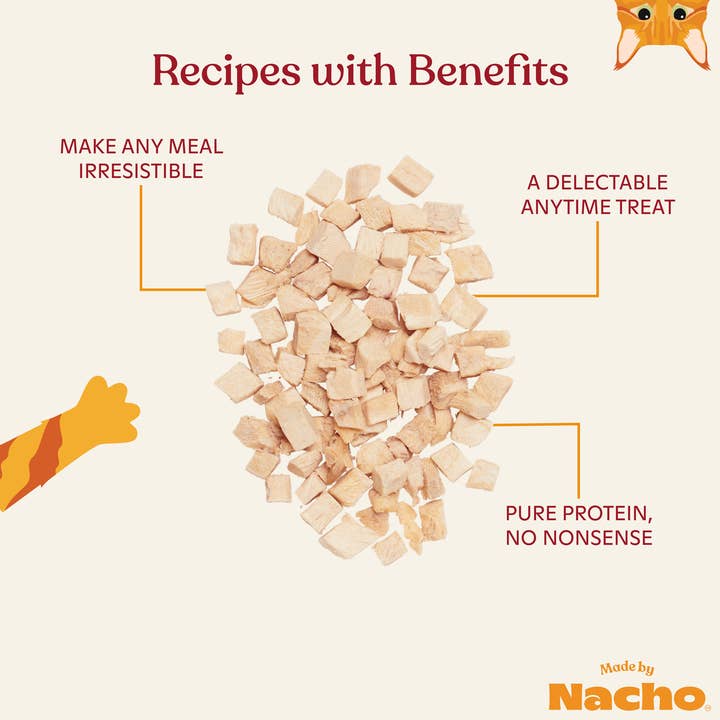 Made By Nacho - Wholesale Pet Treats - Cat - Freeze-Dried Chicken Breast Treats2