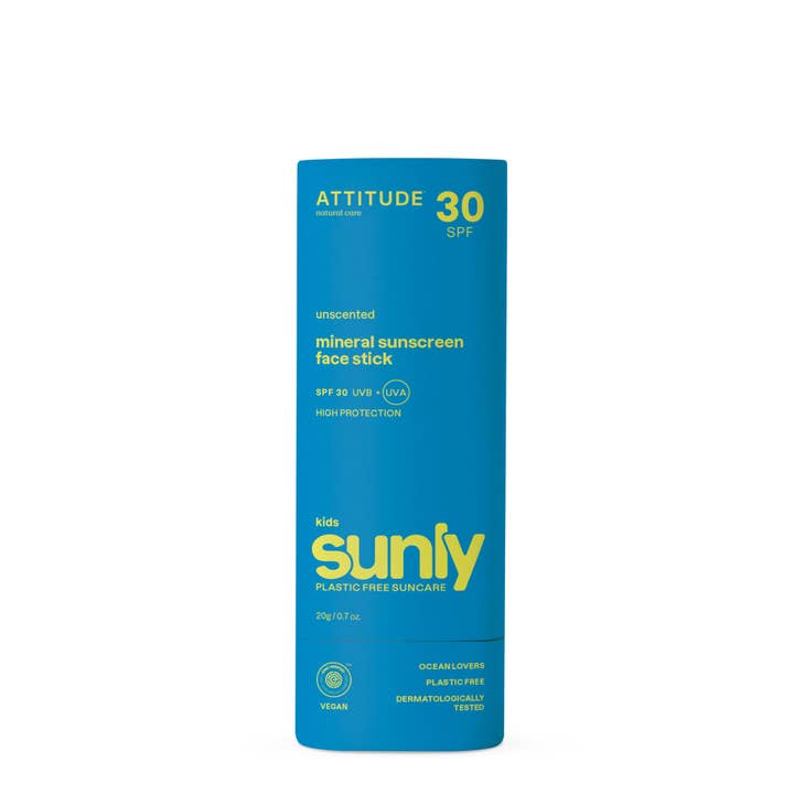 ATTITUDE Sunly Børne-solstift uden duft SPF 30 20 g for engroshandel hos Brand Organic