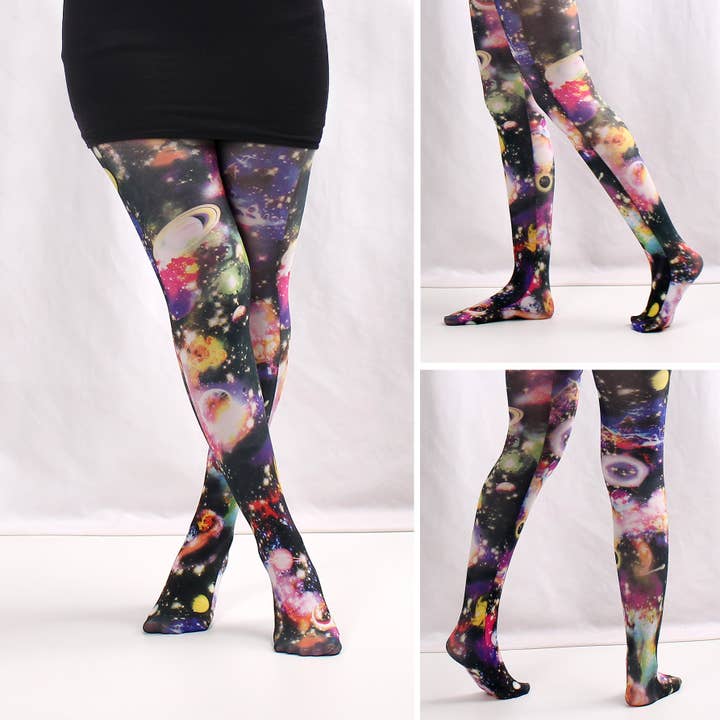 SALINA TRADING INC - Wholesale Tights - Women's - Floral Print Pantyhose with Heart and Butterfly Design - Lightweight Nylon Tights5