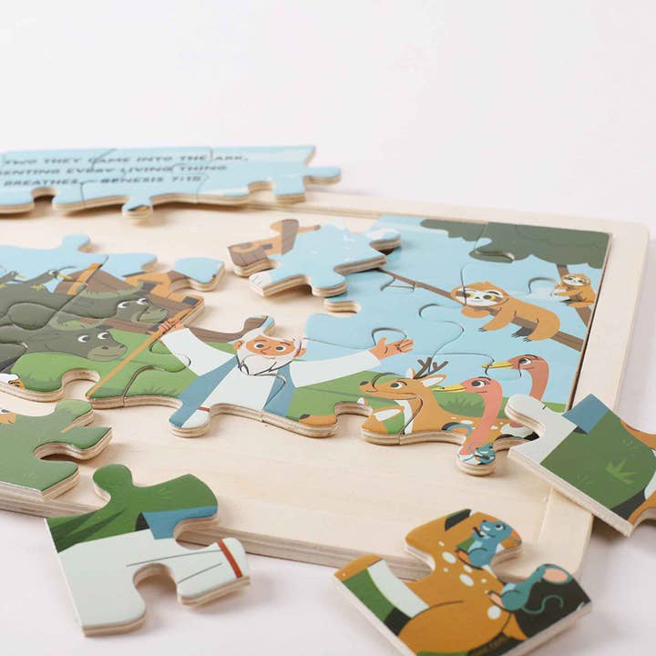 Swanson Christian Products - Wholesale Wood Toy - Kids - Wooden Puzzle - Noah's Ark