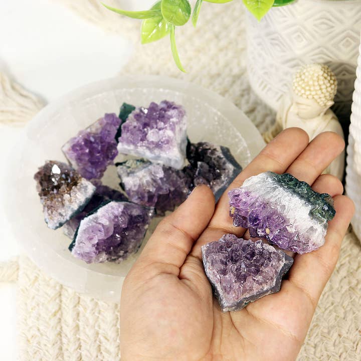 Amethyst Clusters (Pack of 10) - Amethyst Mini Cluster and other Purchase Wholesale amethyst cluster. Free Returns & Net 60 Terms on Faire trending on Faire.