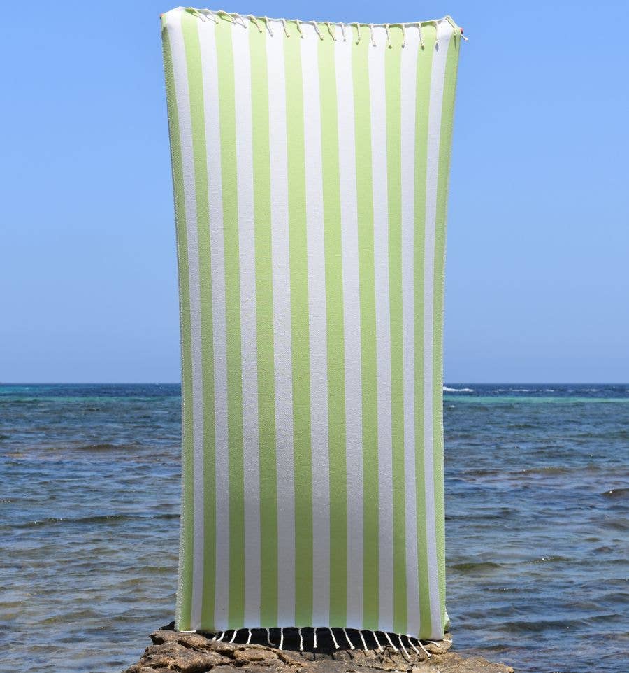 Fouta Tunisia - Vendita all'ingrosso Telo mare - Fouta Alaska con righe verticali eleganti18