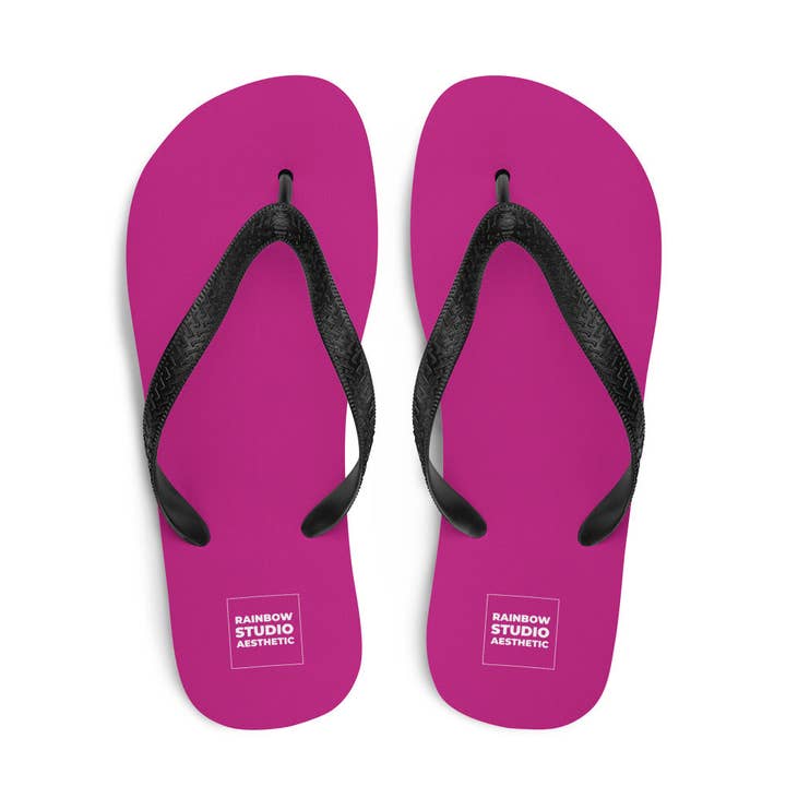Tongs fabuleuses fuchsia de la marque Arc-en-ciel pour la vente par Rainbow City