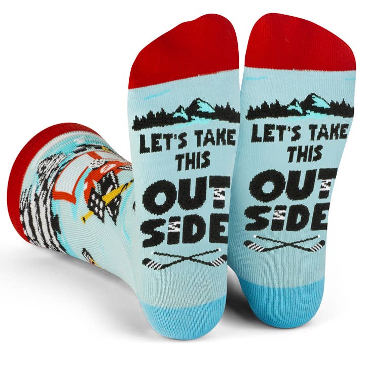 Lavley - Wholesale Socks - Unisex - Let's Take This Outside Hockey Socks