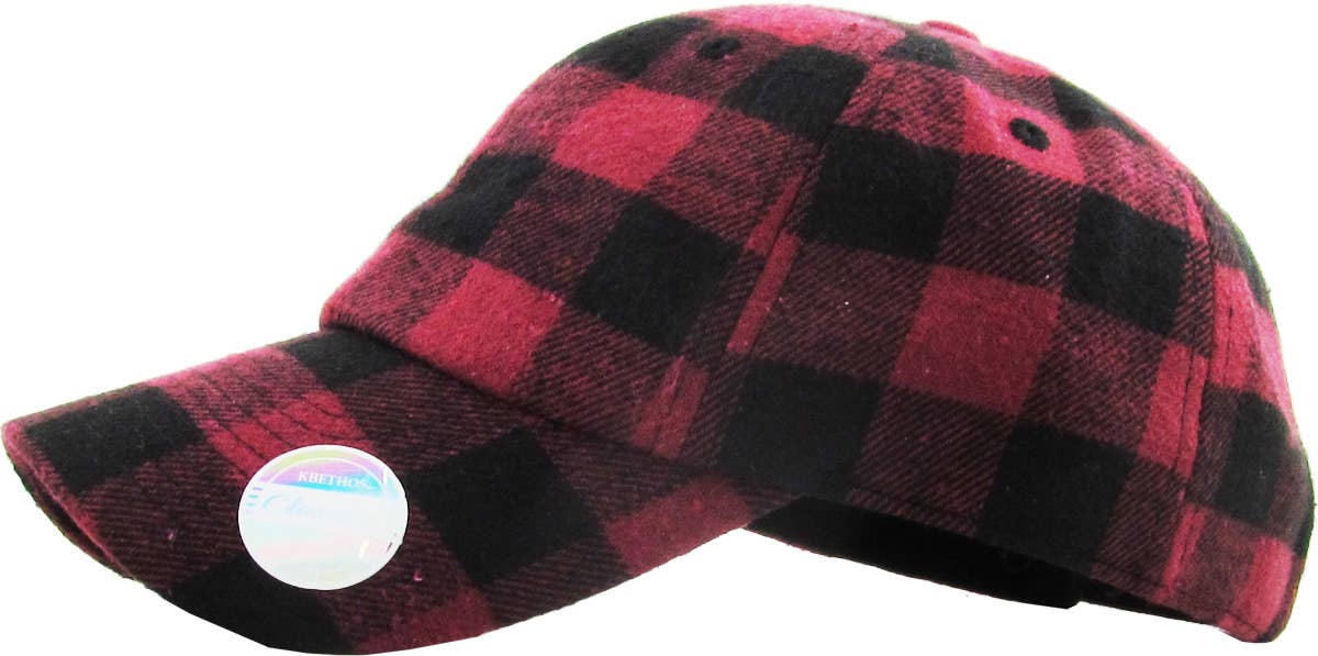 KBETHOS - Vente Casquette de baseball – unisexe - Casquette de baseball à carreaux KBETHOS52
