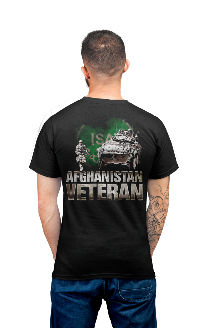 Canada for Victory - Wholesale Screen Printed T-Shirt - Unisex - Afghanistan Veteran T-Shirt (ISAF Crest)6