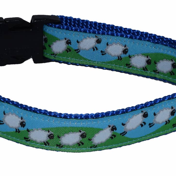 Dog Collar, Running Sheep for wholesale by Colorful Collars