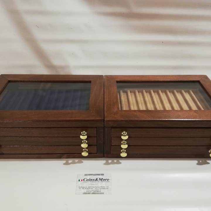 Coins&More - Wholesale Pen & Pencil Holder - Wooden cabinet for 39 fountain pens and pens2