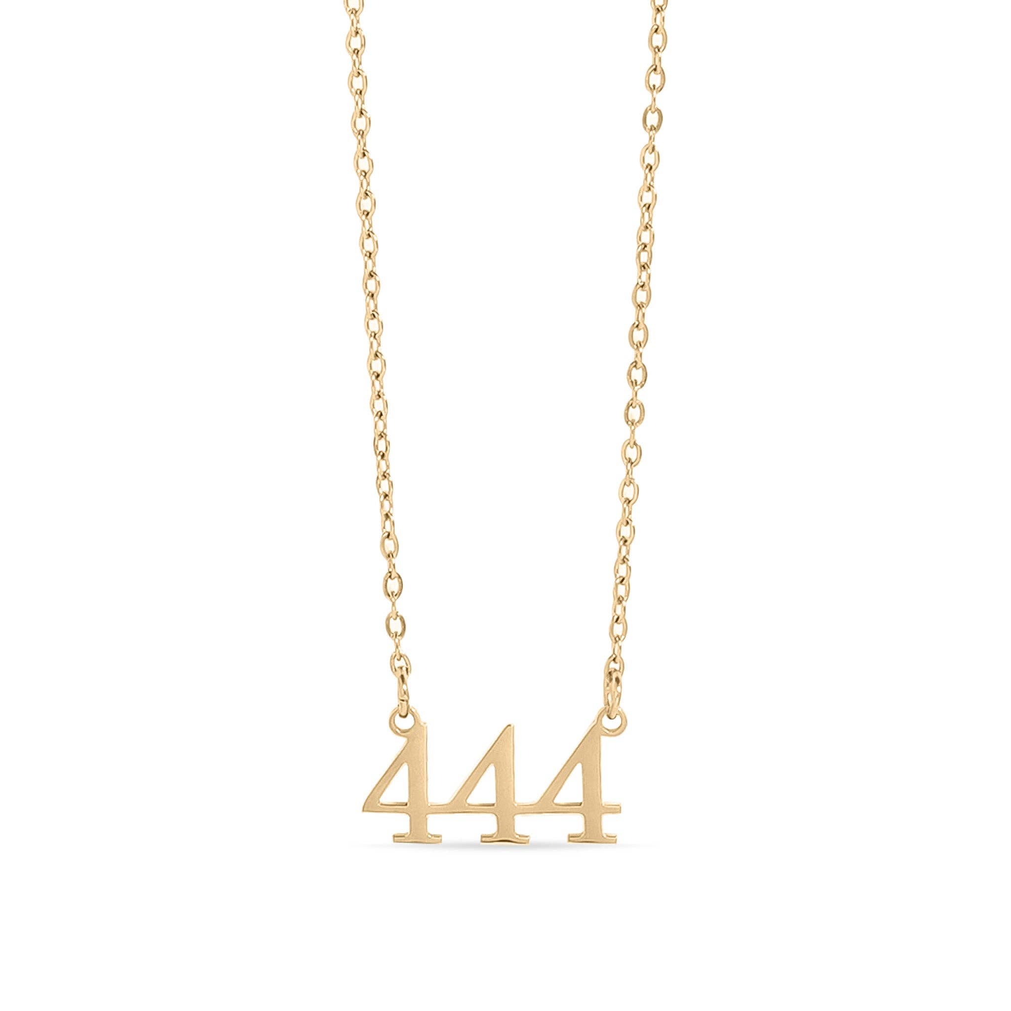 WJW – wholesale Pendant/charm necklace – 18K Gold PVD Stainless Steel Angel Number Necklace9