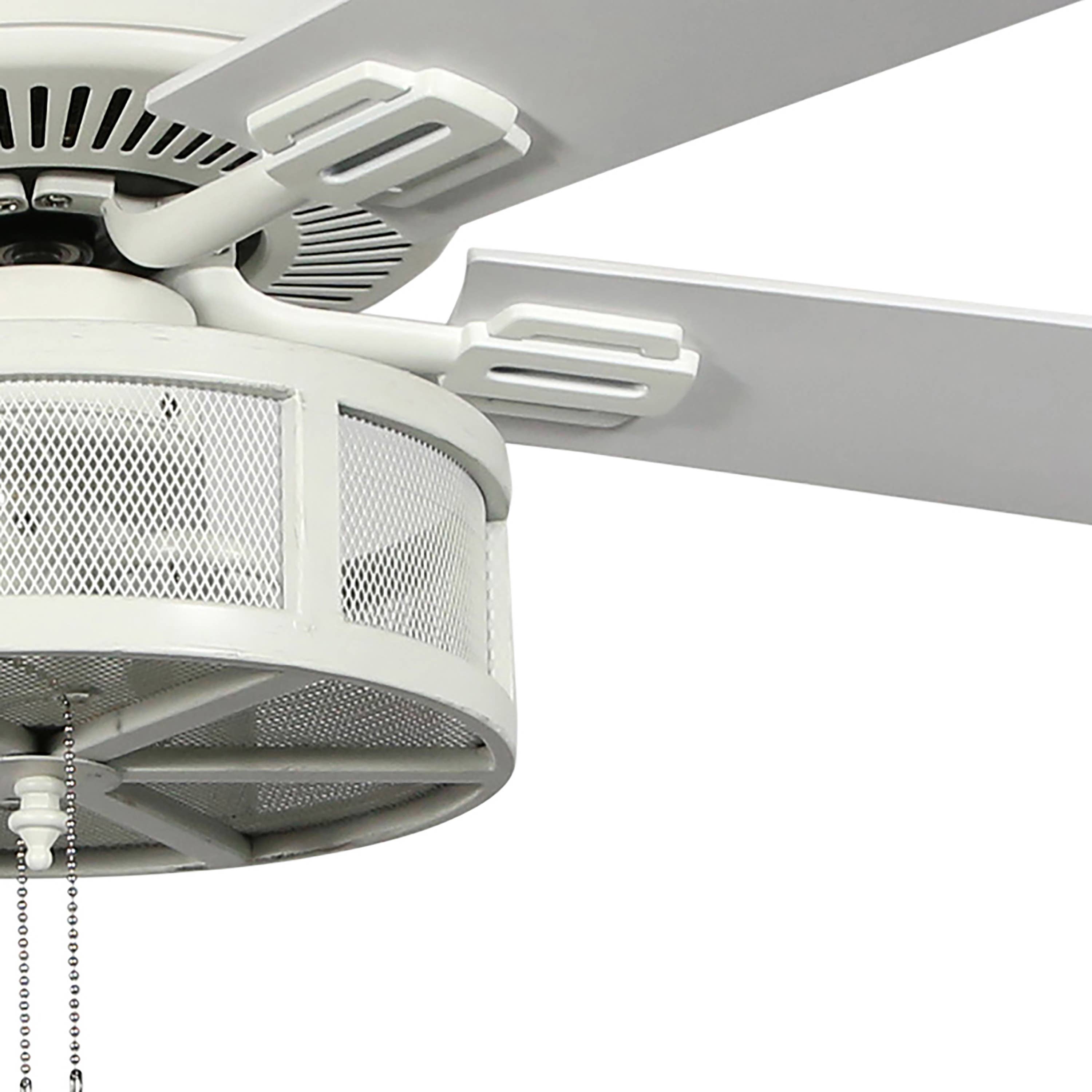 River of Goods - Wholesale Ceiling Fan - 52"W Easton White 5-Blade LED Ceiling Fan7