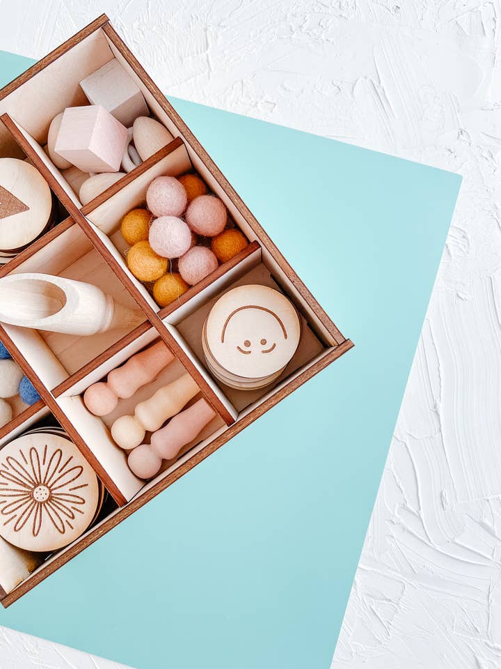 Wooden Tinker Tray for wholesale by Eye Spy Club