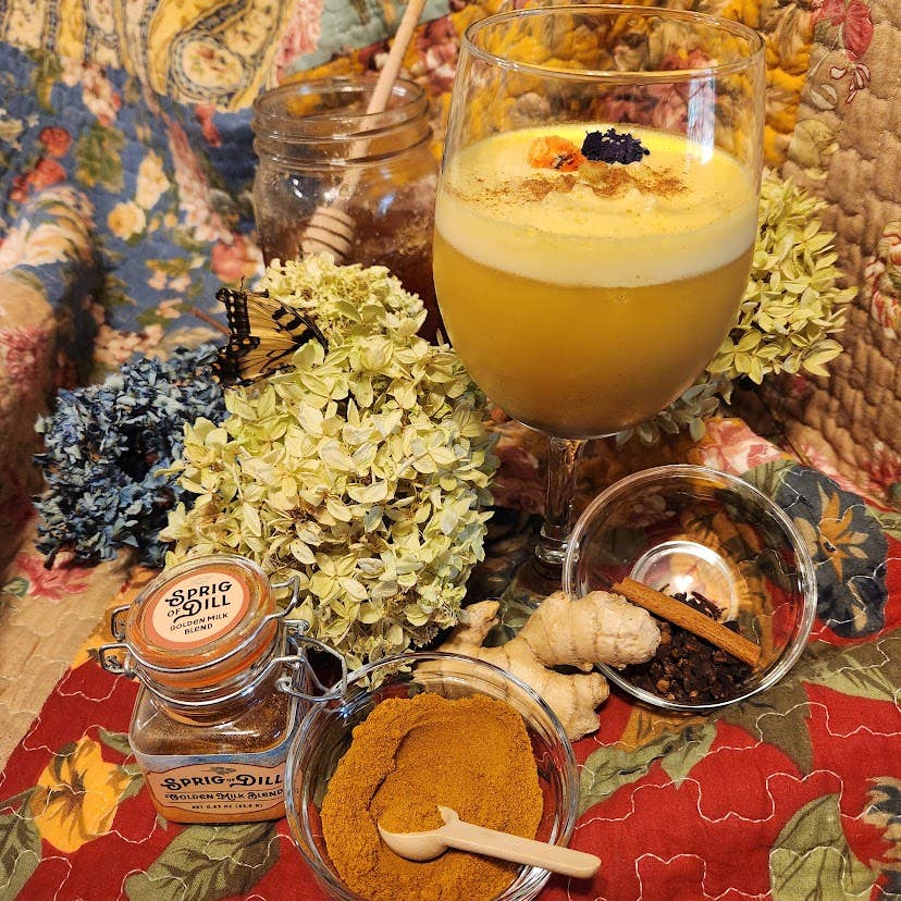 Sprig of Dill LLC - Wholesale Dried Spice Mix - Golden Milk Drink Blend4
