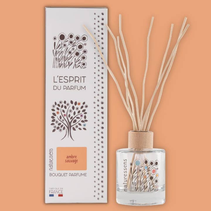 Bouquet diffuseur parfumé ambre sauvage pour la vente par NATURESSENS