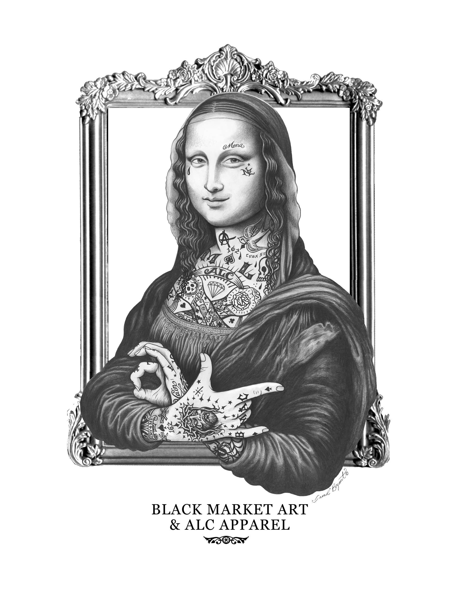 Charcoal Mona - Men's T-Shirt Graphic Tee for wholesale on Faire2