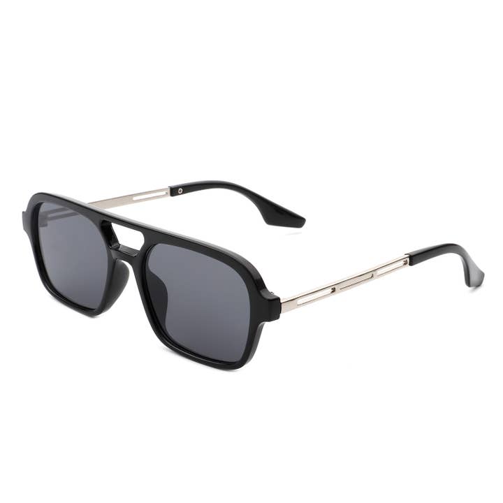 Cramilo Eyewear - Vente Lunettes de soleil – femme - Lunettes de soleil carrées style aviateur style aviateur rétro3