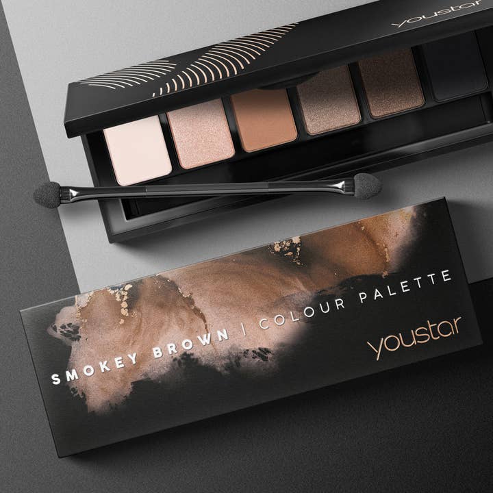 Dobner Kosmetik - Wholesale Eyeshadow Palette - SMOKEY BROWN Color Palette