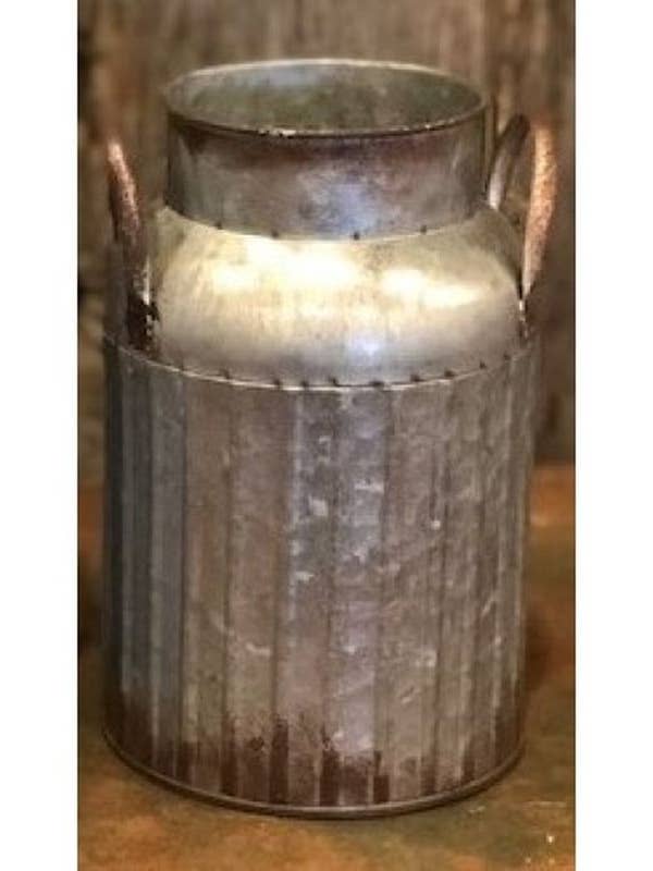 Lattina per latte in metallo a coste piccola per la vendita all'ingrosso da parte di DNS Designs