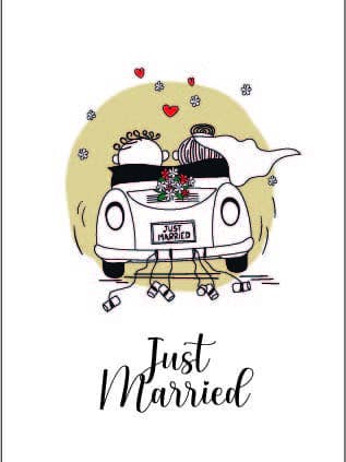 Just married car Map for wholesale by Gewoon ZieZo