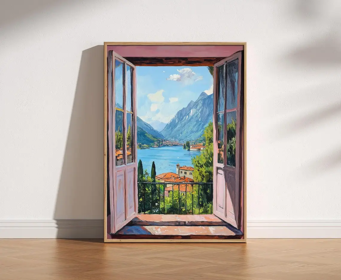 Mother & Sun Studio - Wholesale Art Print - Fauvism Henri Matisse style open window print poster2