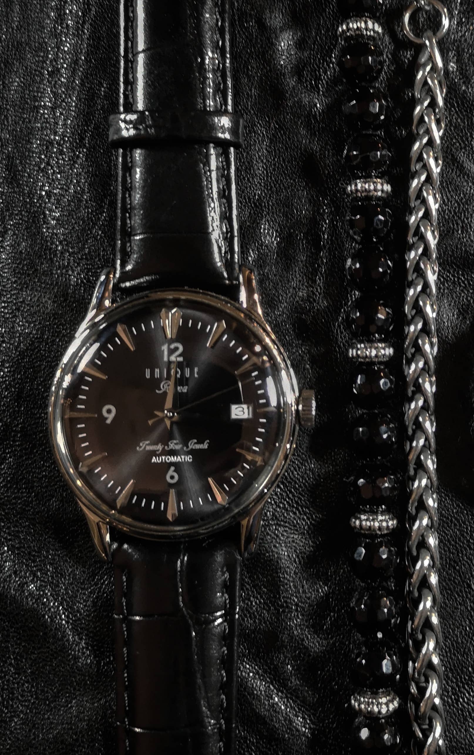 Unique Brand - Wholesale Wrist Watch - Men's - Rome Automatic Black Watch3