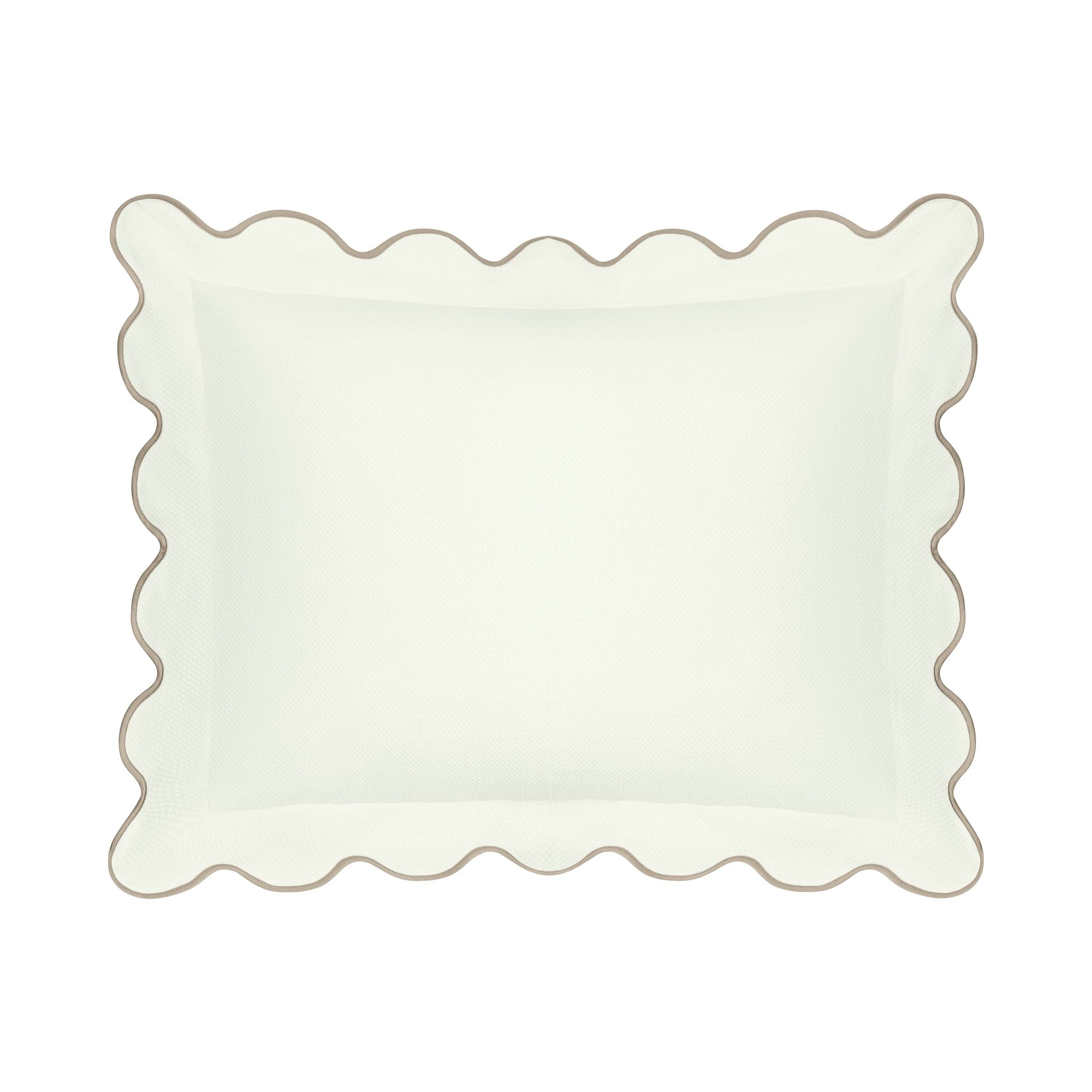 Home Treasures Linens - Wholesale Bedding Pillowcase/Sham - Honeycomb Sham (Scalloped Flange)11