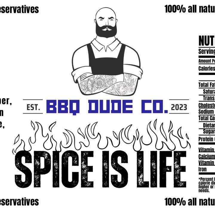 BBQ Dude Co - Wholesale Dried Spice Mix - Spice Is Life - Spicy All Purpose Seasoning2