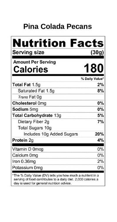 Pecans.com - Wholesale Nuts - Pina Colada Pecans1