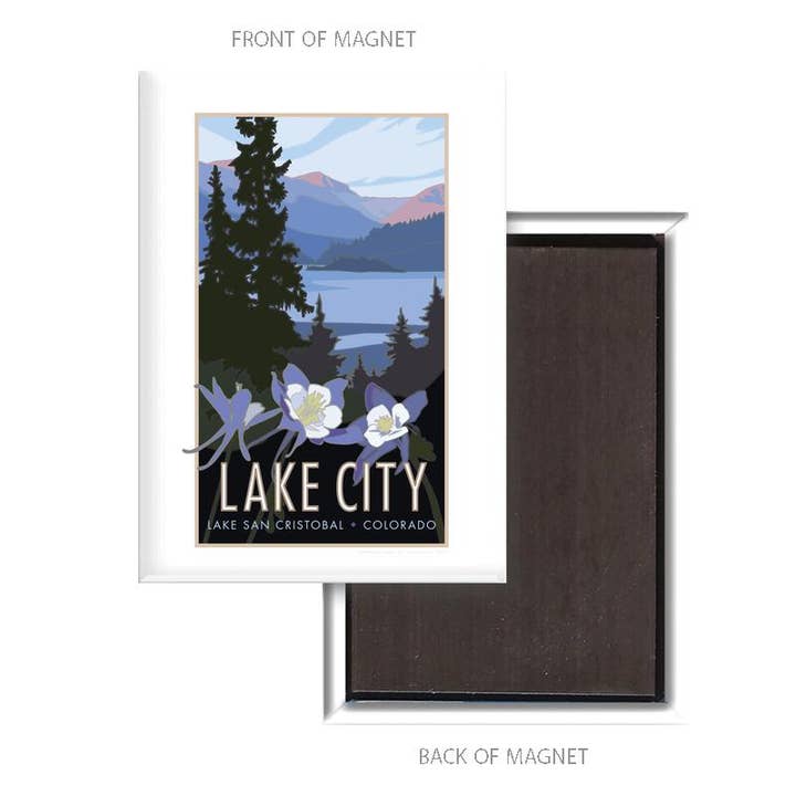 Lake City, Colorado - 2.5" x 3.5" Magnet for wholesale by M&W Design Co - Travel Posters