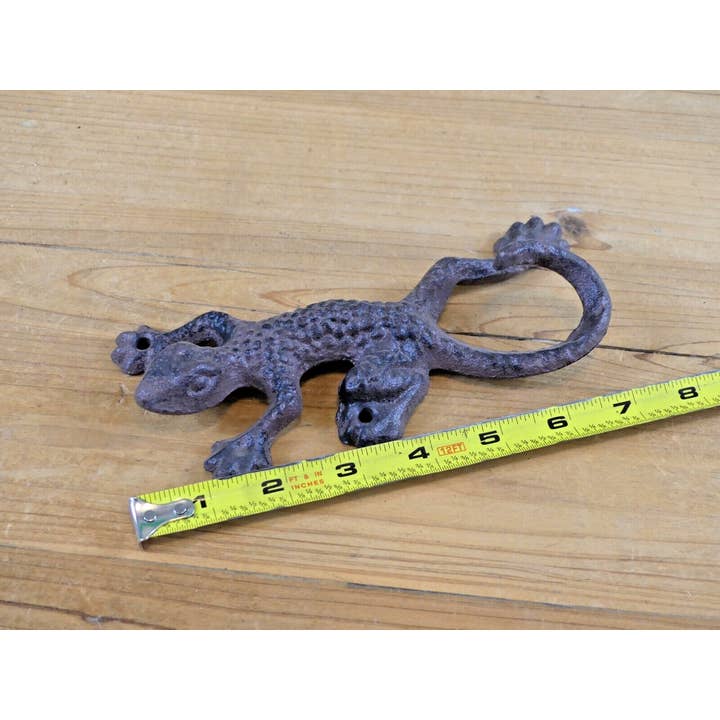 Midwest Craft House - Wholesale Decorative Figurine - LARGE RUSTIC CAST IRON LIZARD