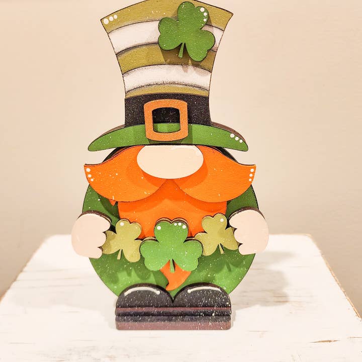 Hollow Grove Designs - Wholesale Decorative Tabletop Object - Leprechaun Gnome | St. Patrick's Day Decor1