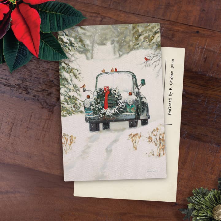 P. Graham Dunn - Wholesale Postcard - Vintage Car Wooden Postcard