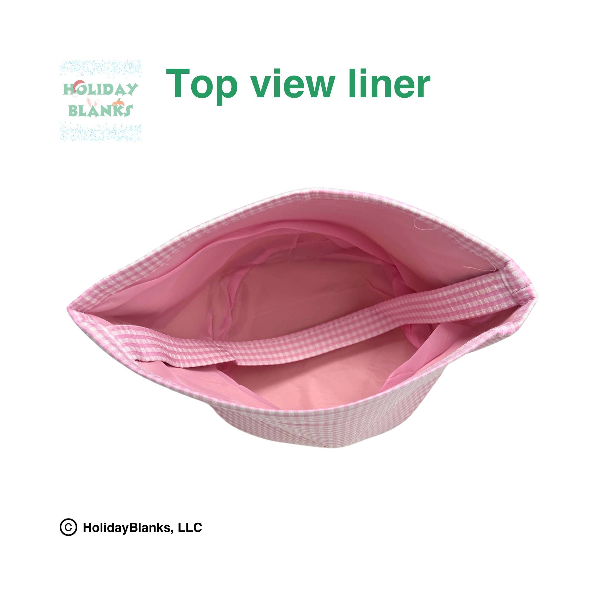 Holiday Blanks - Wholesale Basket - Kids & Baby - Gingham Easter basket embroidery blanks4