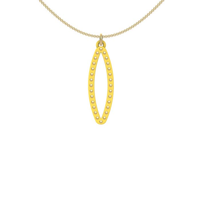 YELLOW KRONBLAD Hängsmycke SMALL: guld eller sterling dubbar för wholesale av Ree Gallagher Jewelry