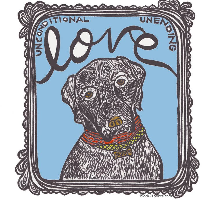 Dog Unconditional Love Sticker – Pet Lover for wholesale by Block21Prints