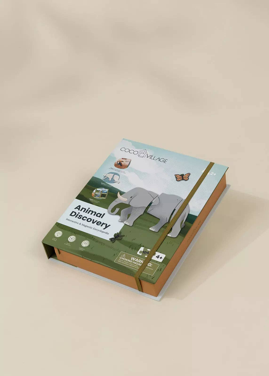 Coco Village - Vente Cartes d'apprentissage – enfant et bébé - Encyclopédie Interactive & Magnétique – Découverte des Animaux (Version Anglaise)