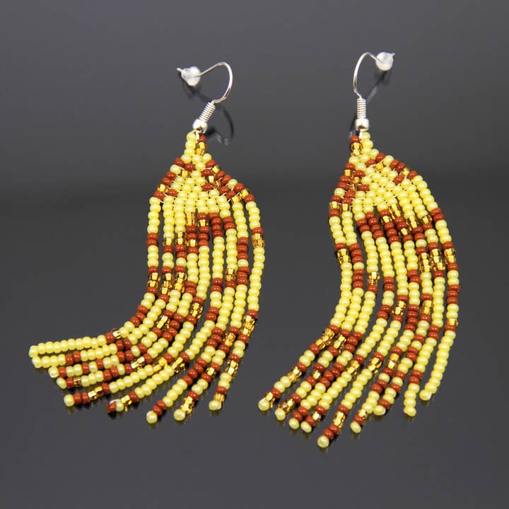 Leopard dingle øreringe Håndlavede guld plettet øreringe Bijoux for engroshandel hos SomeBijoux4You