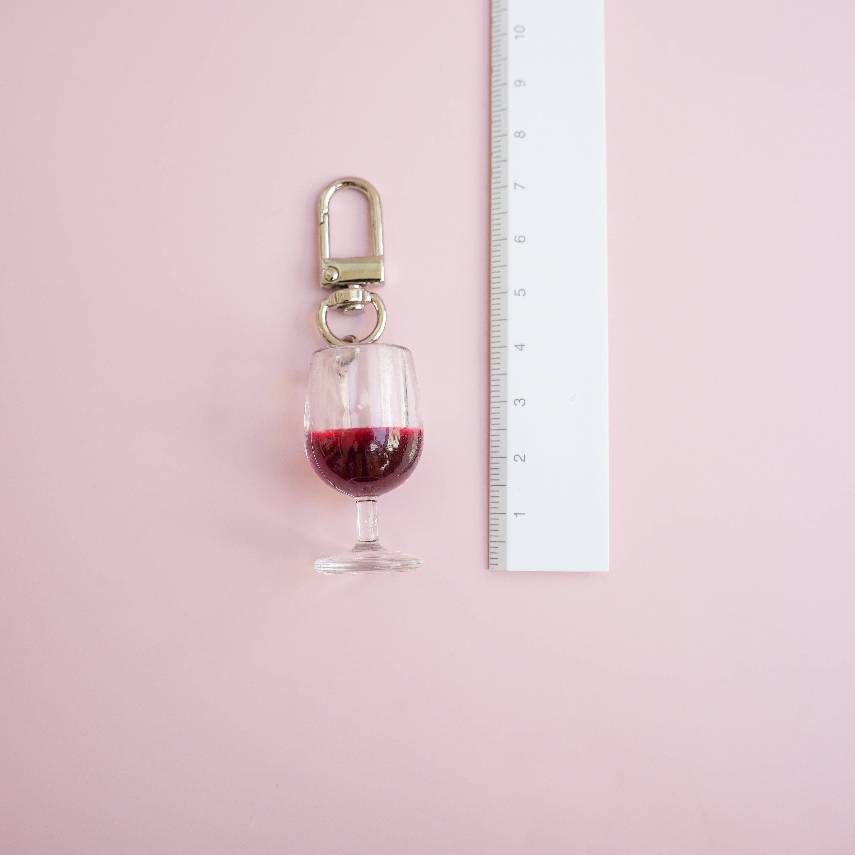 Mini Story Co - Wholesale Keychain - Women's - Glass of Red Wine Keychain10